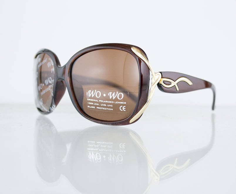 Окуляри жіночі сонцезахисні поляризаційні - Коричневі - 8164, фото 1