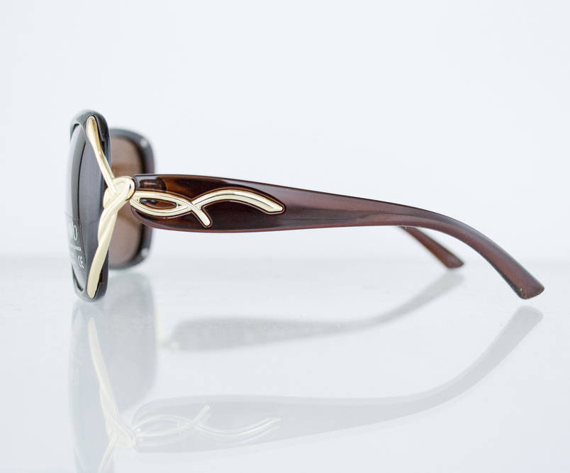 Окуляри жіночі сонцезахисні поляризаційні - Коричневі - 8164, фото 3