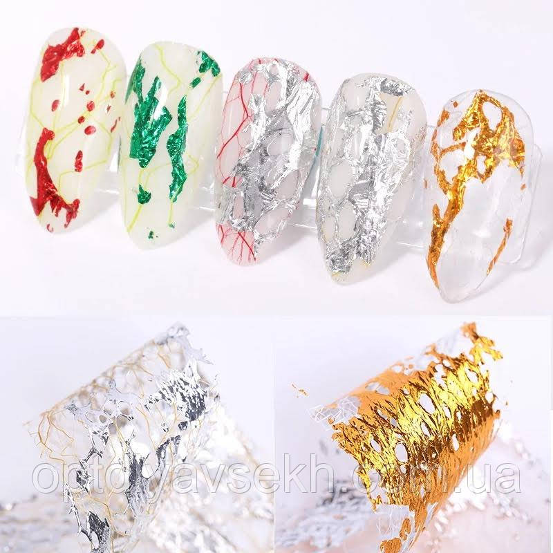 Набір 3D фольги для новорічного дизайну нігтів, фото 1