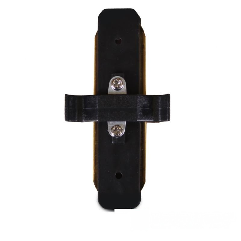 Коннектор для трекового LED світильника прямий чорний EH-TC-0003