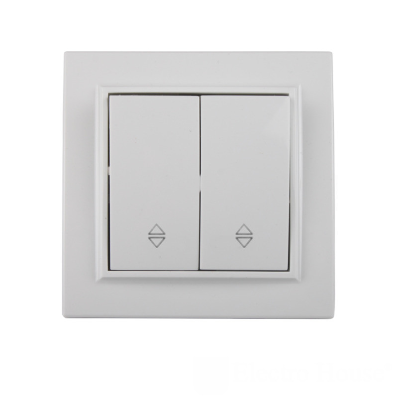 Вимикач подвійний прохідний Enzo EH-2107 EH-2107