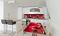 Наклейка на стол Zatarga «Спелый гранат» 650х1200 мм для домов, квартир, столов, кофейн, кафе