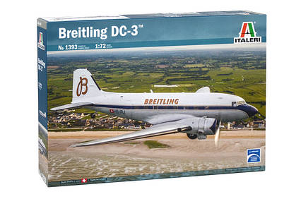 BREITLING DC-3. Збірна модель літака в масштабі 1/72. ITALERI 1393, фото 1