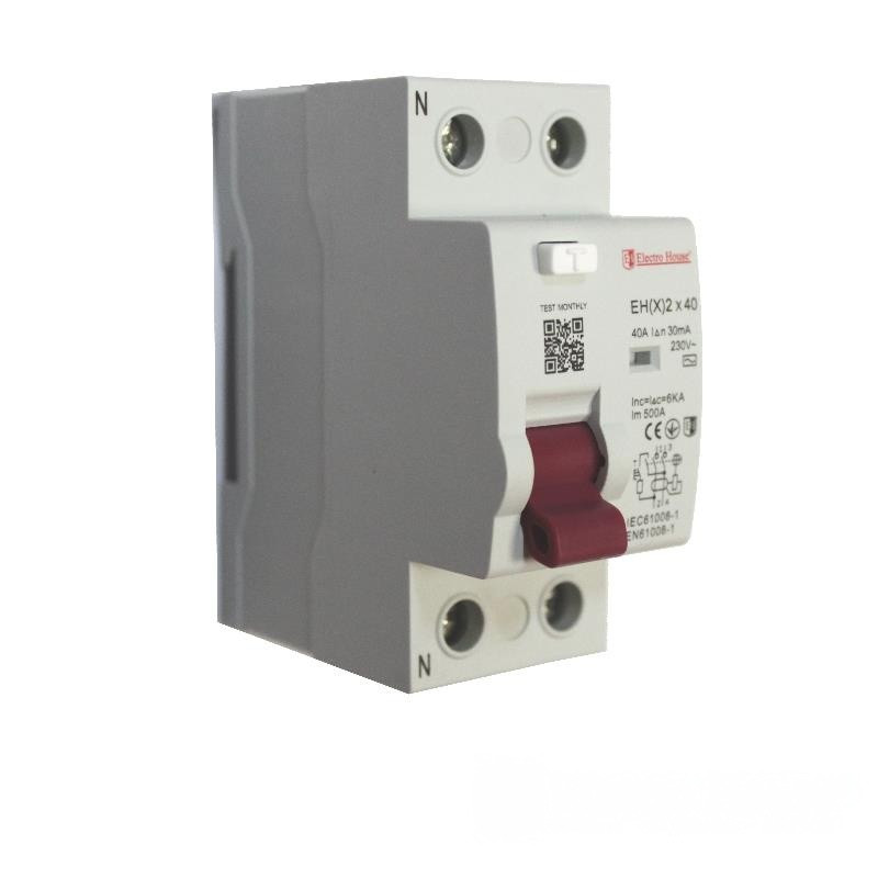 УЗО 2P 40A 30mA 230-400V IP20 EH(x) 2x40