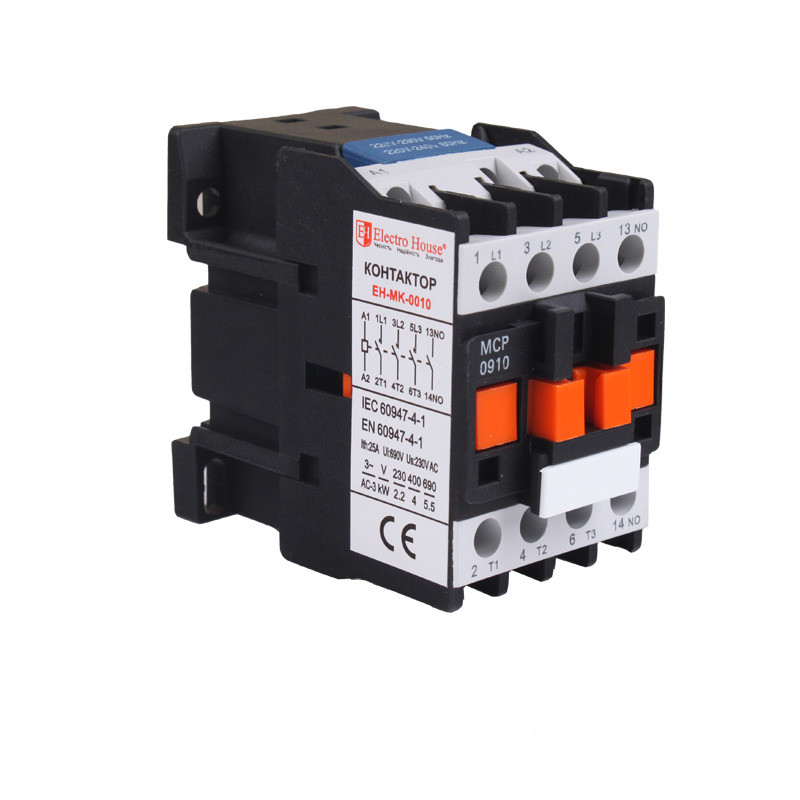 Контактор магнітний 3P 9A 220-230V IP20 4НО EH-MGK-0010