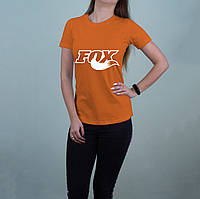 Футболка помаранчева жіноча "FOX"