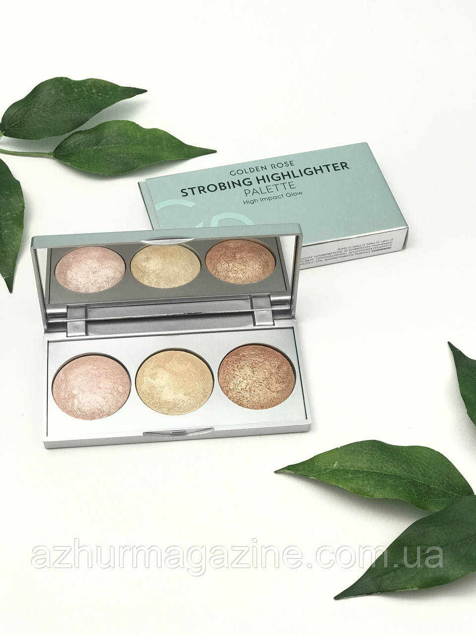 Палітра для стробингу обличчя Golden Rose Strobing Highlighter
