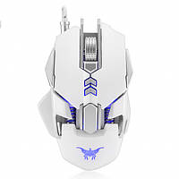 Мышь игровая проводная XONIKUMA COMBATWING CW50 игровая с подсветкой White