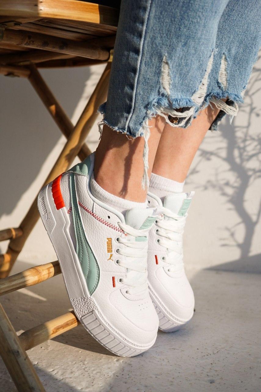 puma cali red white blue