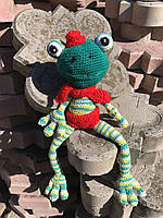 В'язана іграшка ручної роботи KTI-3 жаба