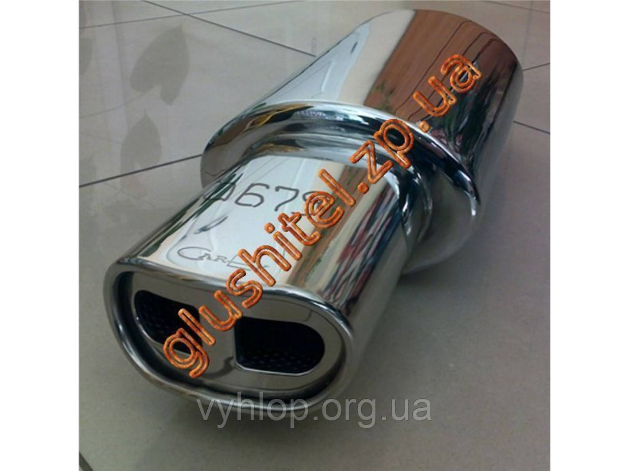 Прямоточний глушник (плоска насадка) CarEx YFX-0679
