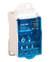 Розподільчий блок на DIN-рейку РБД500A синій Ny95500664