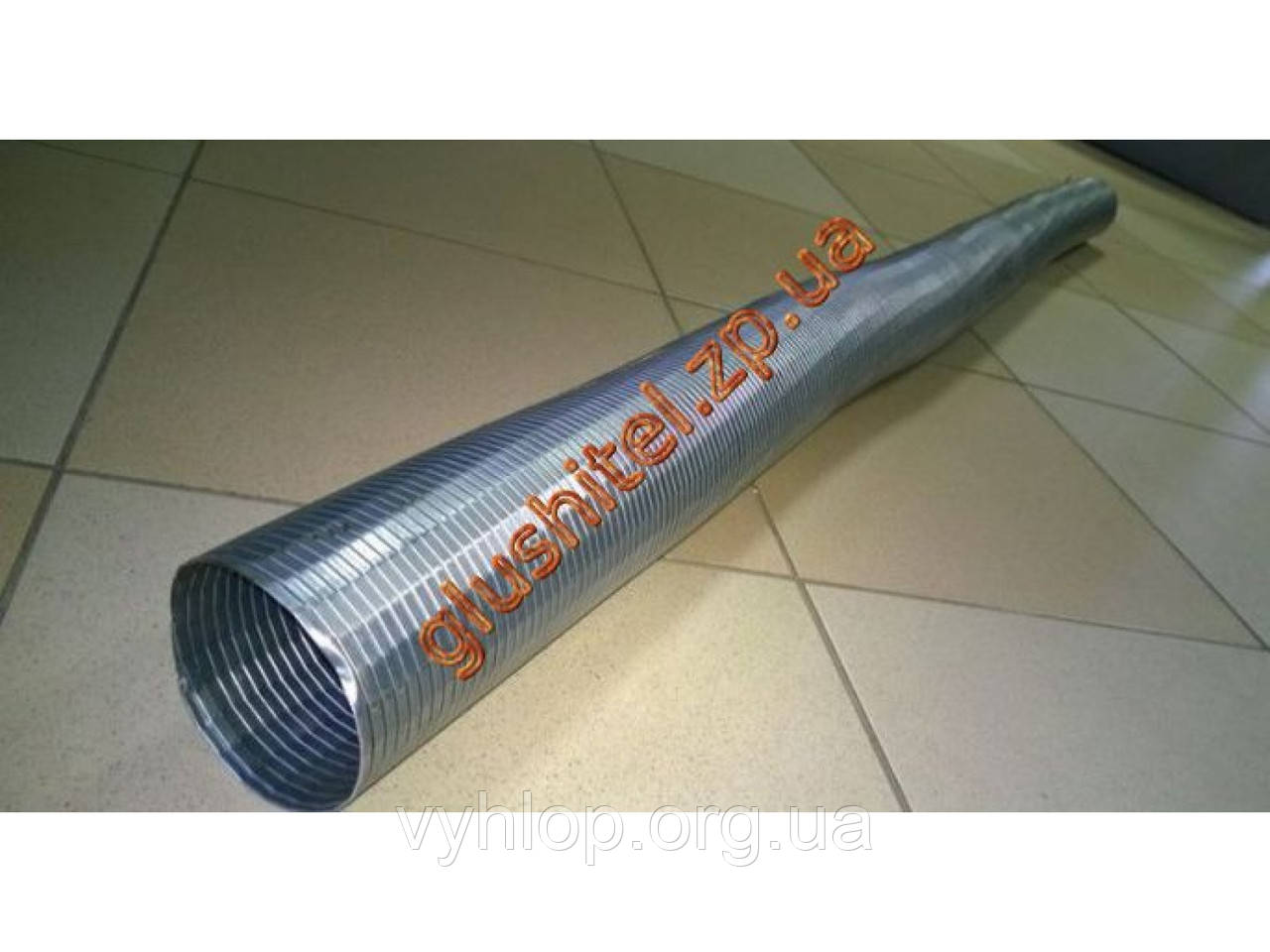 Труба еластична (гофра) ф 128 — оцинкована сталь POLMOstrow