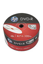 DVD-R HP (69303 /DME00070-3) 4.7 GB 16x, без шпинделя, 50 шт