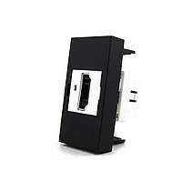 Механізм розетка HDMI Livolo чорний (C7-1HD-12)
