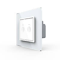 Сенсорний вимикач Sense 2 сенсора Livolo білий (722000211)