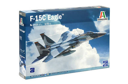 F-15C EAGLE. Збірна модель військового літака в масштабі 1/72. ITALERI 1415, фото 1