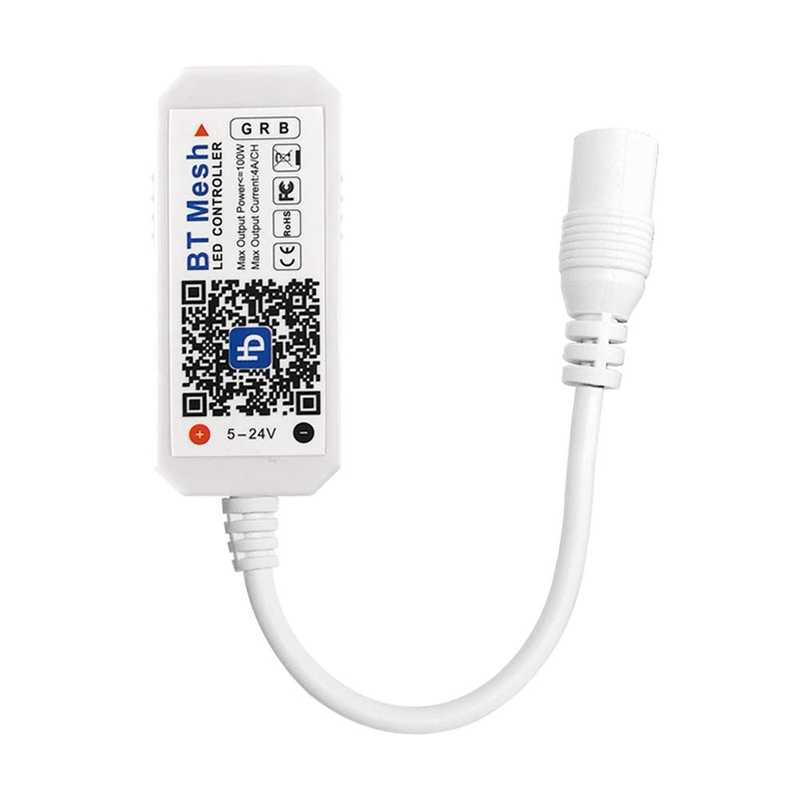 Мини Bluetooth RGB контроллер с таймером и цветомузыкальным режимом для светодиодной ленты - фото 1 - id-p1230361947