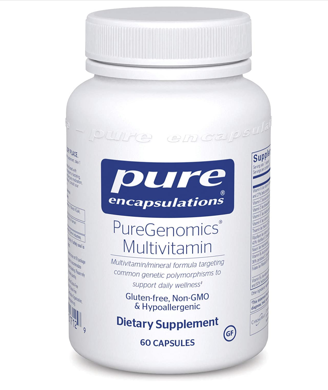Pure Encapsulations PureGenomics Multivitamin / Пюр геномікс мультивітаміни 60 капс