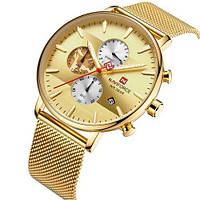 Чоловічі годинники Naviforce NF9169 All Gold