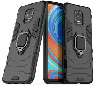 Ударостійкий чохол Transformer Ring для Xiaomi Redmi 9A (Чорний)