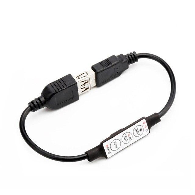 USB-димер міні 12A 144W 12 V  3 кнопки 5 Вольтів  для світлодіодної стрічки.
