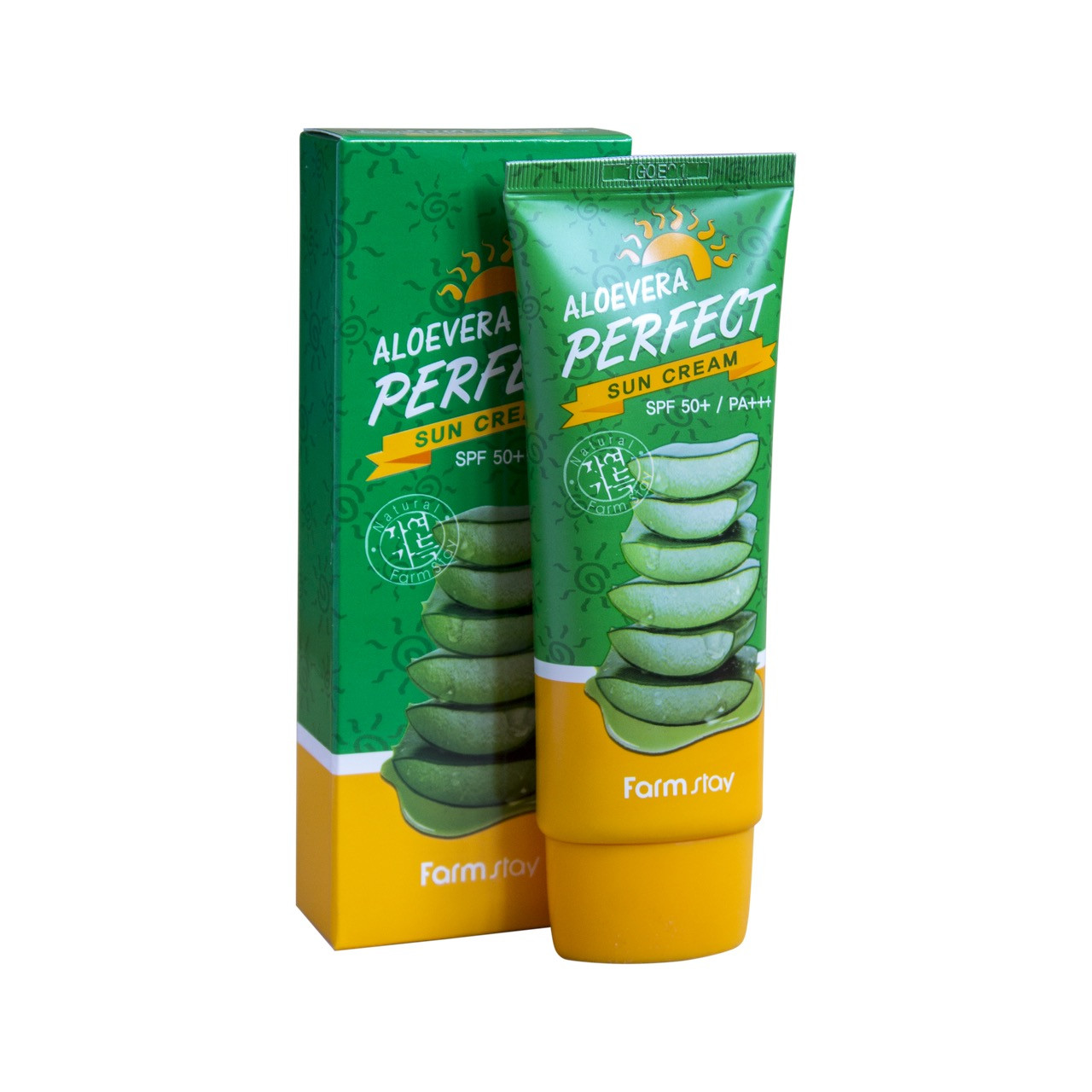 FarmStay Aloevera Perfect Sun Cream SPF 50 Сонцезахисний крем з алое, 70 мл