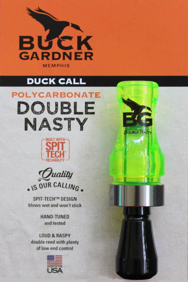 Манок на утку Buck Gardner Double Nasty II - Поликарбонат (Зеленый) - фото 2 - id-p682481304