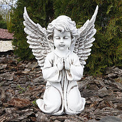 Садова фігура Ангел великий бежевий 35 см 