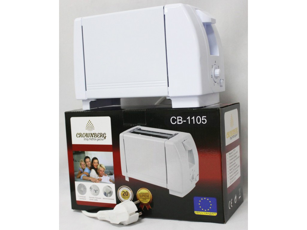 Тостер Crownberg CB-1105 6 щаблів просмаження 700 вт