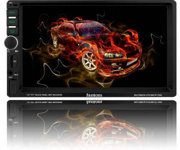 Автомагнітола 2DIN Android Fantom FP-7096 Black/White, фото 3