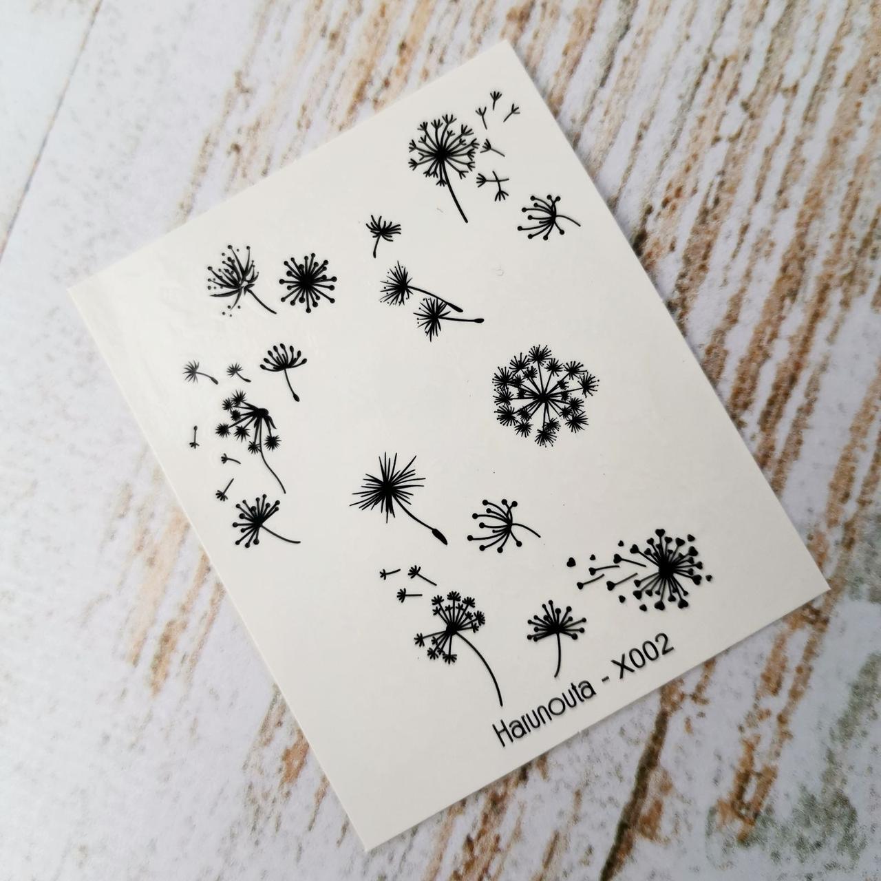 Водні наклейки для дизайну нігтів