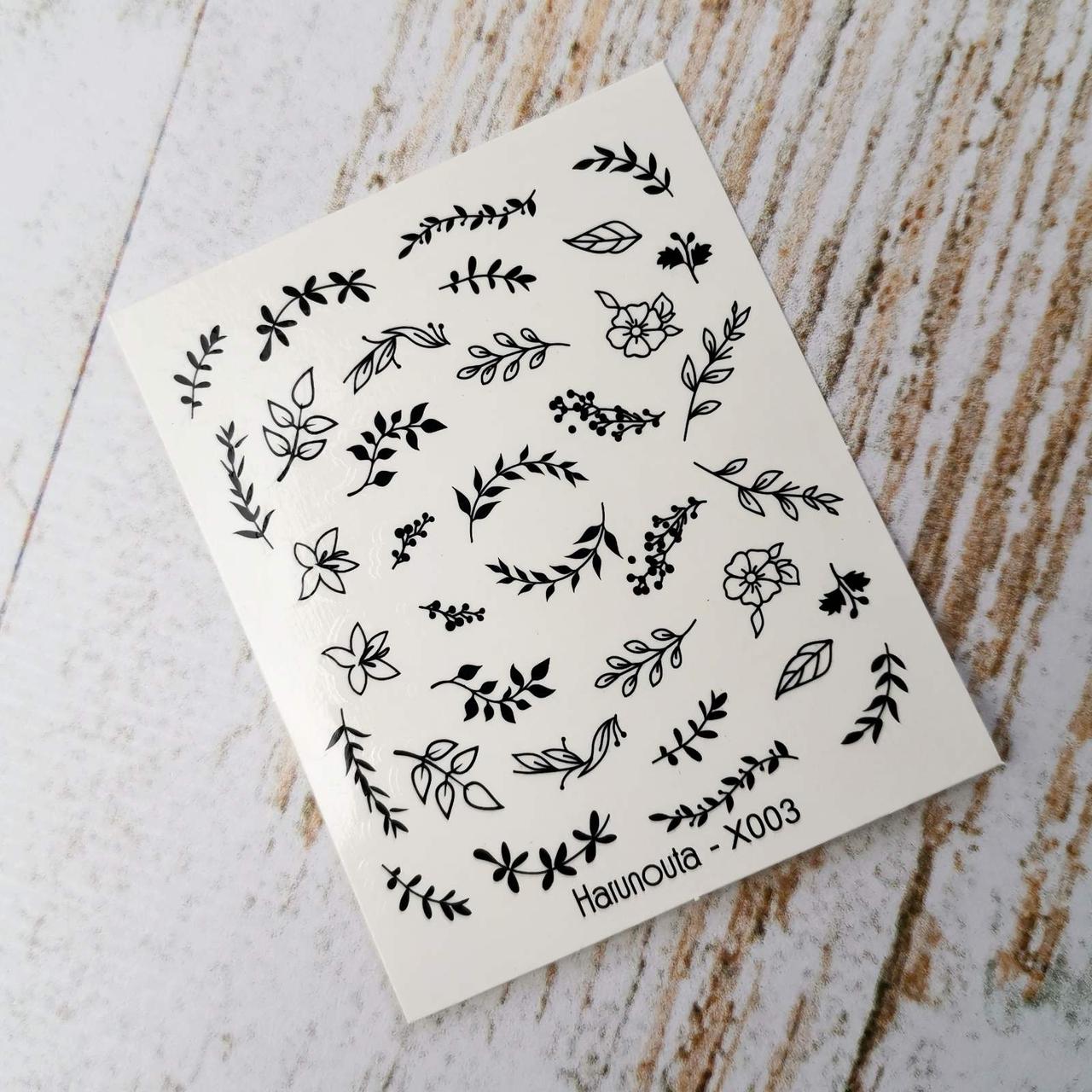 Водні наклейки для дизайну нігтів