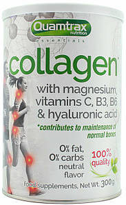 Коллаген Quamtrax Nutrition Collagen with Magnesium, Vitamin C, B3, B6 & Hyaluronic acid 300 г