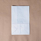 Білий крафт пакет фасувальний без ручок з плоским дном 150*90*240 мм, фото 7