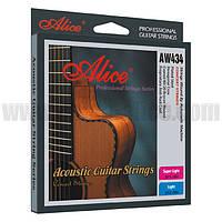 Струны для акустической гитары Alice AW434L бронза (12-53)