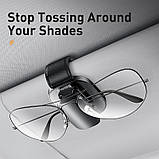 Автомобільний тримач для окулярів Baseus Platinum Vehicle Eyewear Clip, чорний, фото 8
