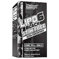 Жиросжигатель Nutrex Research Lipo-6 Black Stim Free UC, 60 капсул