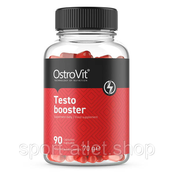 Стимулятор тестостерону OstroVit Testo Booster, 90 капсул
