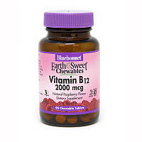 Витамины и минералы Bluebonnet Earth Sweet Chewables Vitamin В12 2000 mcg, 90 жевательных таблеток