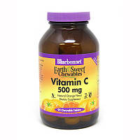 Витамины и минералы Bluebonnet Earth Sweet Chewables Vitamin C 500 mg, 90 жевательных таблеток