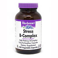 Витамины и минералы Bluebonnet Stress B-Complex, 100 вегакапсул