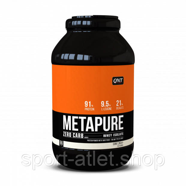 Протеїн QNT Metapure Zero Carb Isolate, 2 кг Банан, фото 1