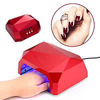 Лампа для маникюра 36 Вт, Beauty nail CCF + LED / Лампа для сушки ногтей / Гибридная лампа для гель лака