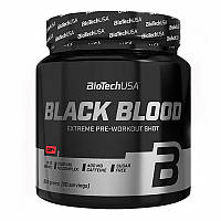 Предтренировочный комплекс BioTech Black Blood CAF+, 300 грамм Ежевика