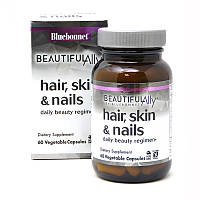 Витамины и минералы Bluebonnet Hair Skin and Nails, 60 капсул - Beautiful Ally