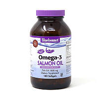 Жирные кислоты Bluebonnet Natural Omega 3 Salmon Oil, 180 капсул