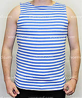 Майка тільняшка військова тактична блакитна полоска