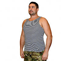 Майка тільник тактична бавовна темно-синя смужка