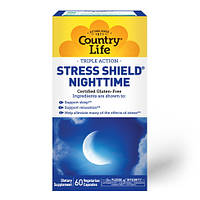 Натуральная добавка Country Life Stress Shield Nighttime, 60 капсул